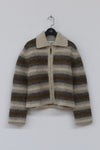 SWAYING/KNIT Thick Striped Cardigan SW212SZ09